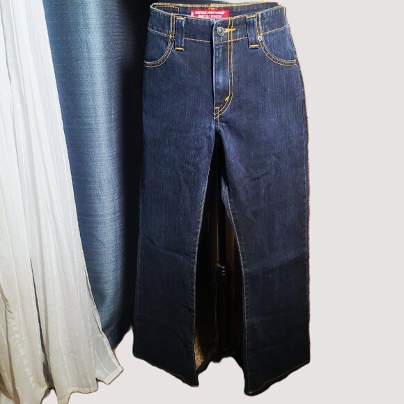 Levi's 525 "Nouveau Downtowner" Dark Wash Boot Cut Jeans - Size 10/L-M - Picture 3 of 13